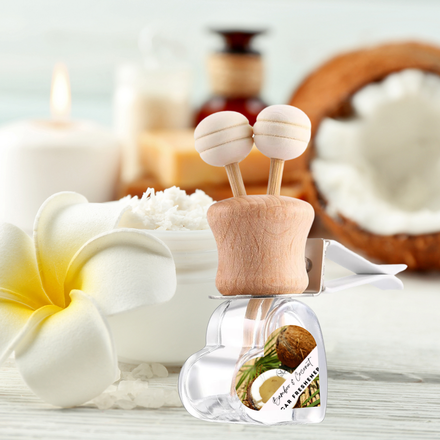 Clean & Fresh Vent Car Diffuser Collection – Crisp Linen, Cotton & Ocean Breeze Aromas