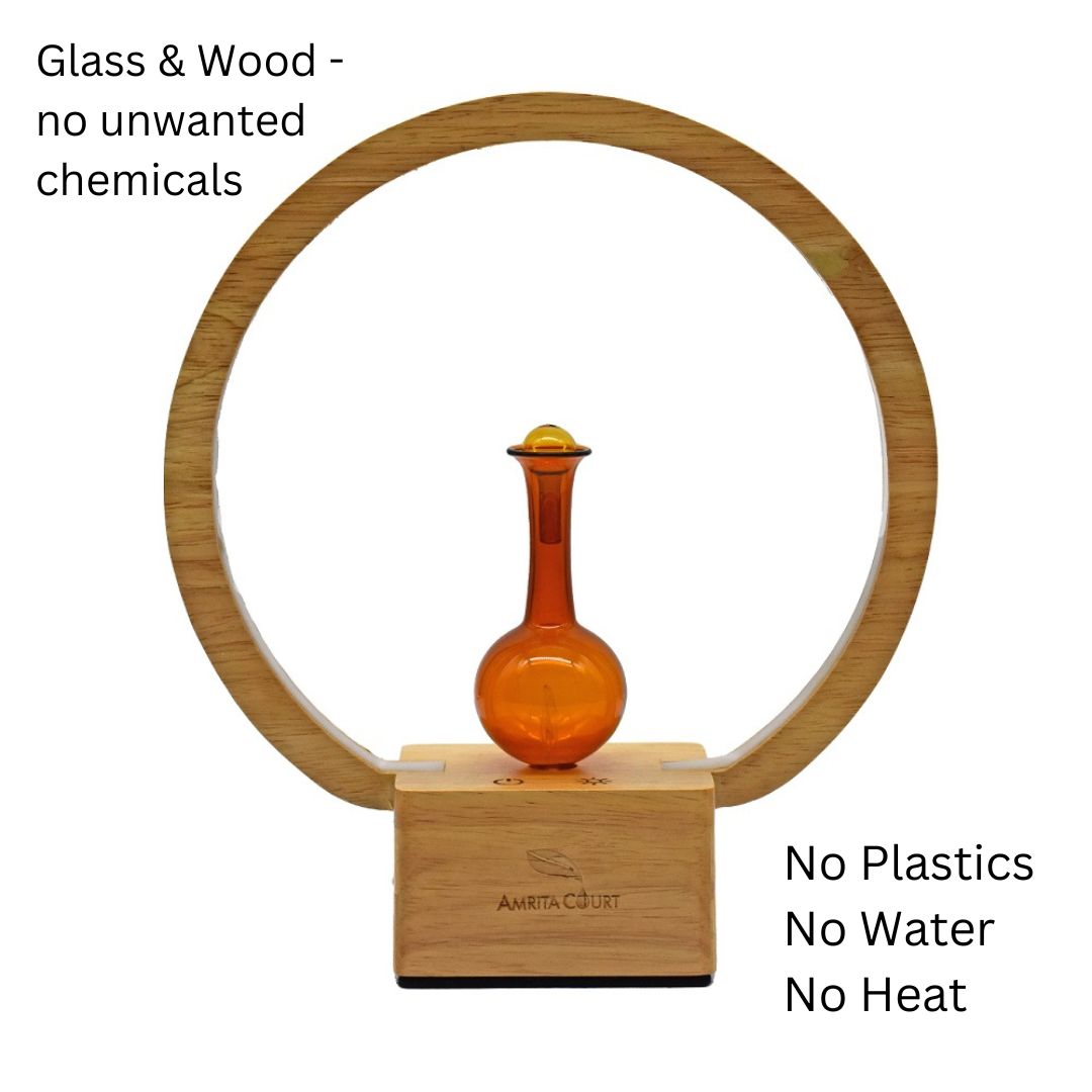 LUNA Eco-Friendly Nebuliser | Ringlight Waterless Aroma Diffuser | No Plastics Pure Essential Oil Diffusing