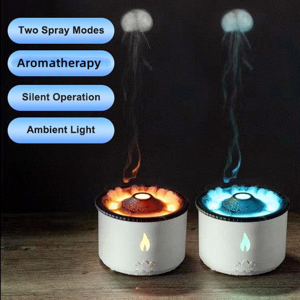 Multifunctional Aromatherapy Diffuser with Simulated Flame and Jellyfish Effects-0