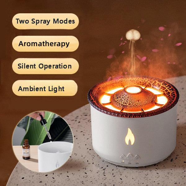 Multifunctional Aromatherapy Diffuser with Simulated Flame and Jellyfish Effects-1