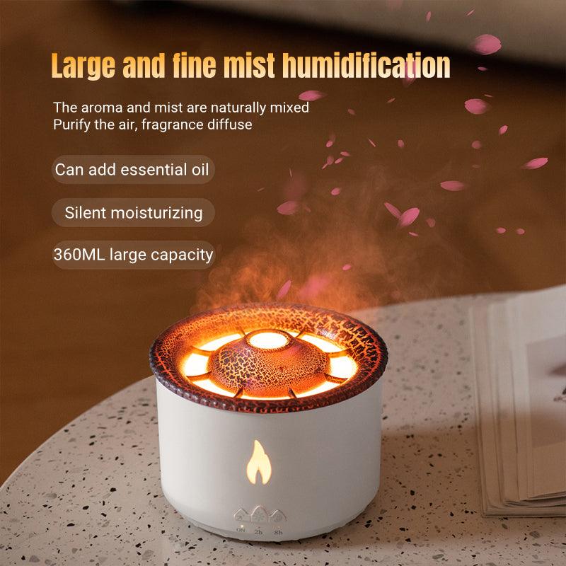 Multifunctional Aromatherapy Diffuser with Simulated Flame and Jellyfish Effects-4